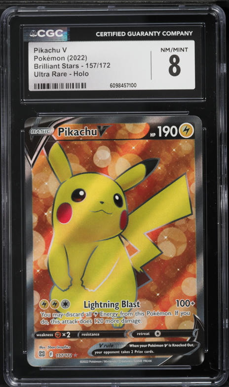 2022 Pokemon SWSH Black Star Promo V Box Full Art Pikachu V #198