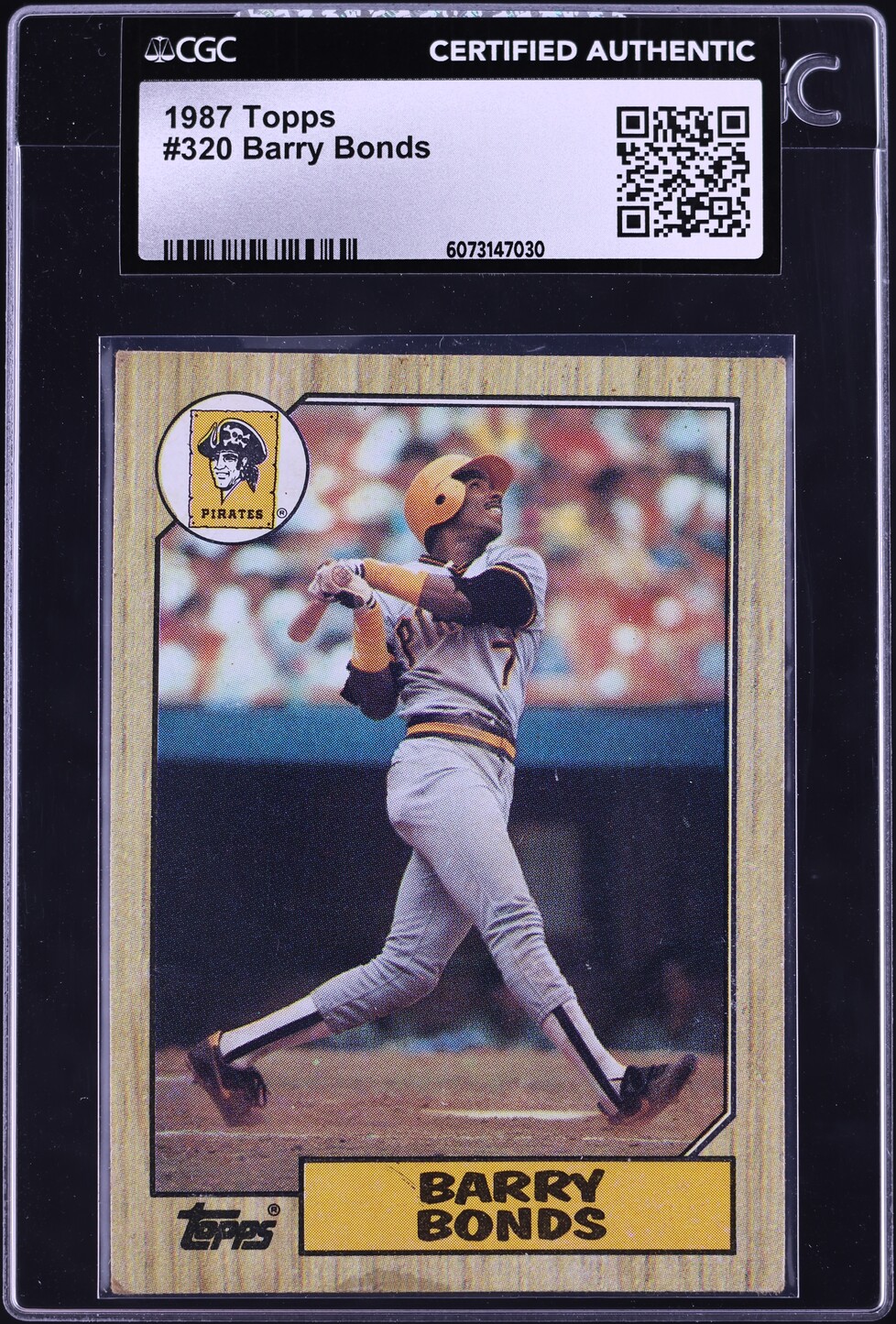 1987 Topps Barry Bonds ROOKIE #320 CGC AUTH