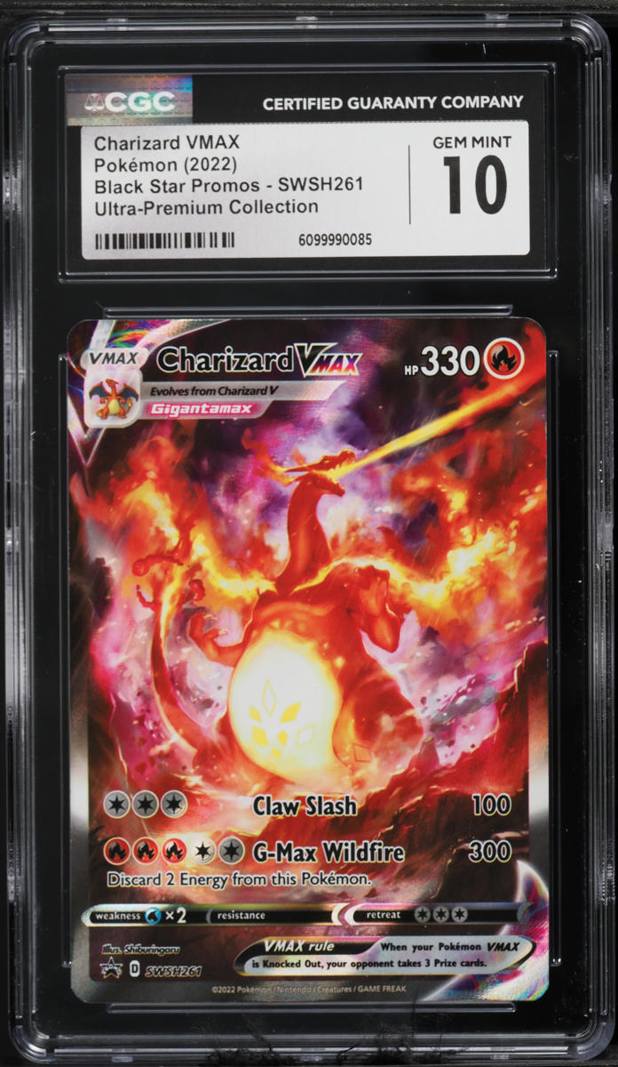2022 Pokemon Sword & Shield Promo Ultra Premium Charizard Alt Art VMAX #SWSH261 CGC 10 GEM MINT