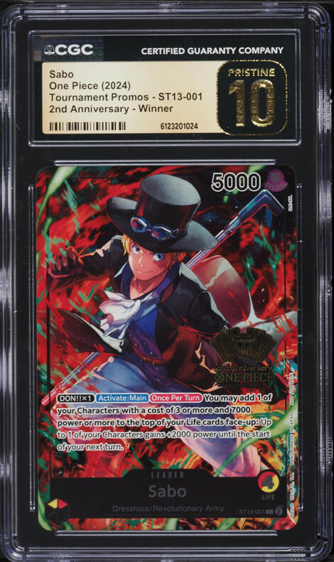 2024 One Piece Promo 2nd Anniversary Tournament Winner Leader Sabo