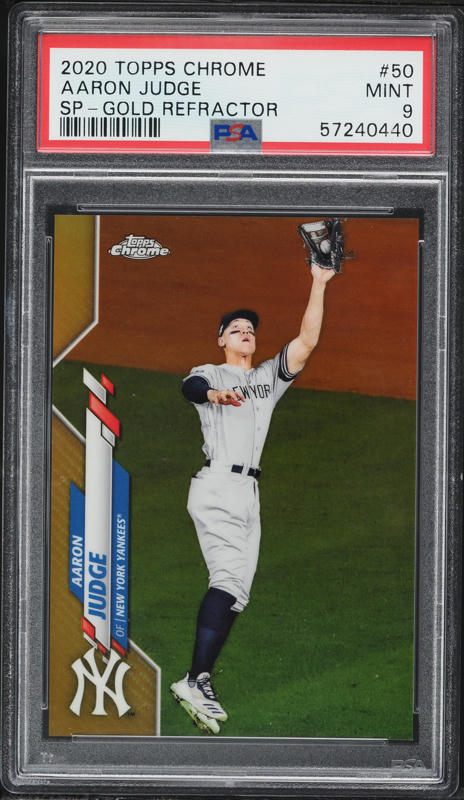 2025 Topps Chrome Gold Redemption MVP Winners Shohei Ohtani Aaron