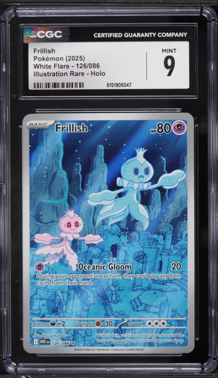 2025 Pokemon Scarlet & Violet White Flare IR Frillish #126 CGC 9 MINT