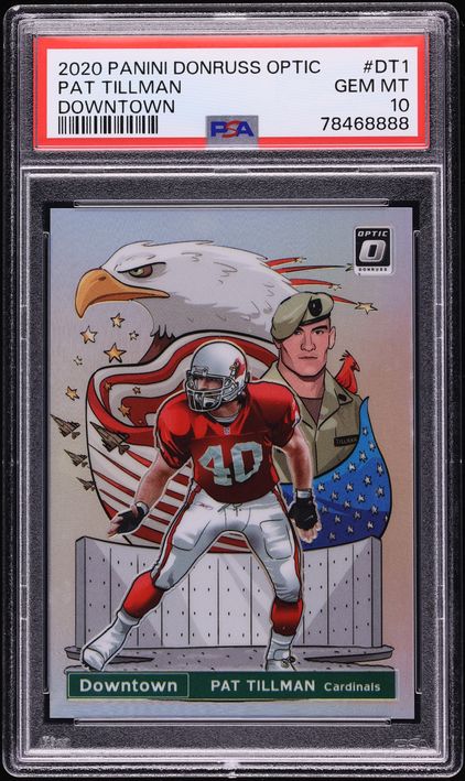 2020 Donruss Optic Downtown Pat Tillman #DT1 PSA 10 GEM MINT