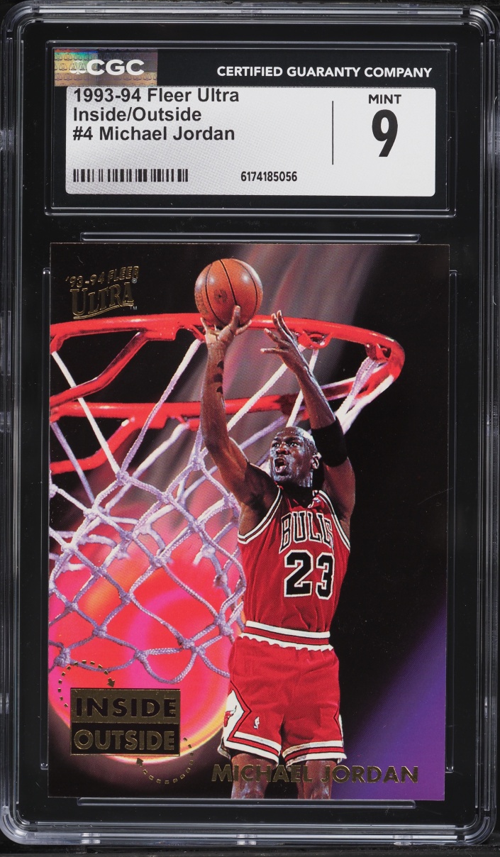 1993 Ultra Inside Outside Michael Jordan #4 CGC 9 MINT