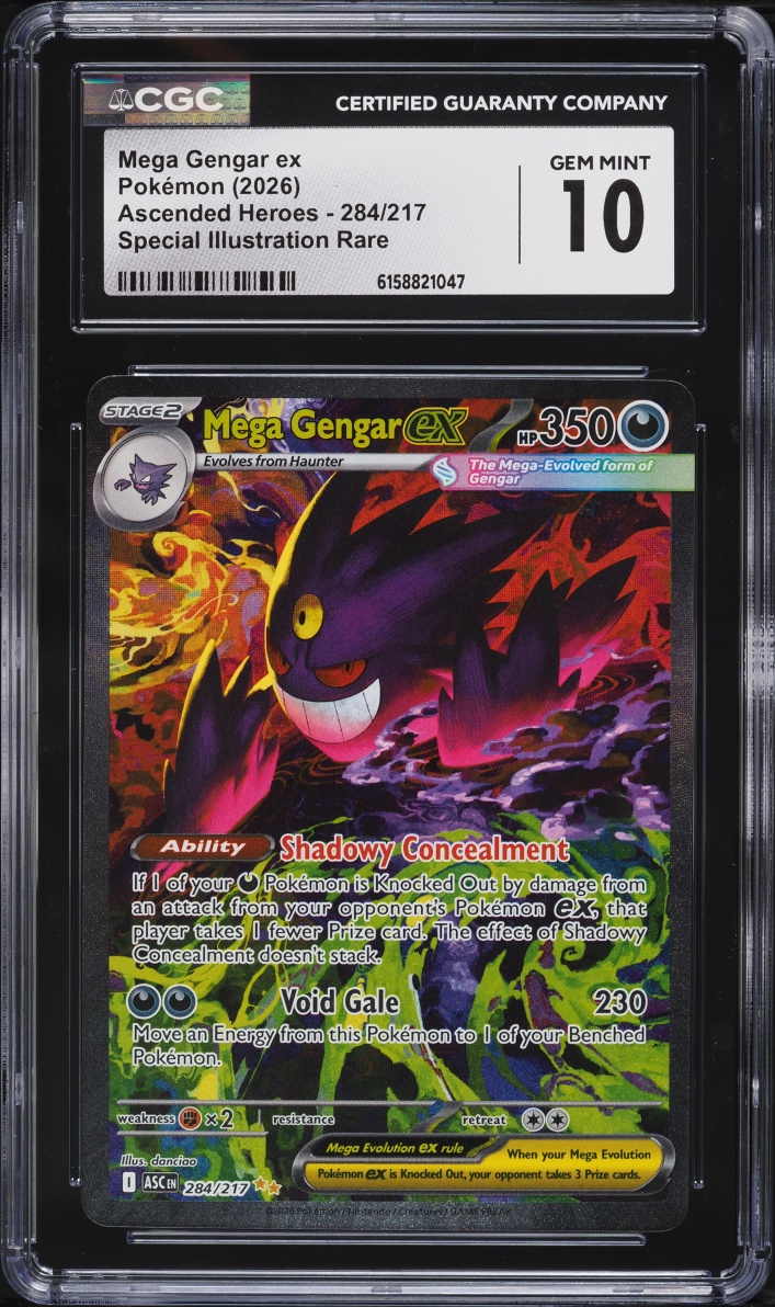 2026 Pokemon Mega Evolution Ascended Heroes SIR Mega Gengar EX #284 CGC 10 GEM MINT