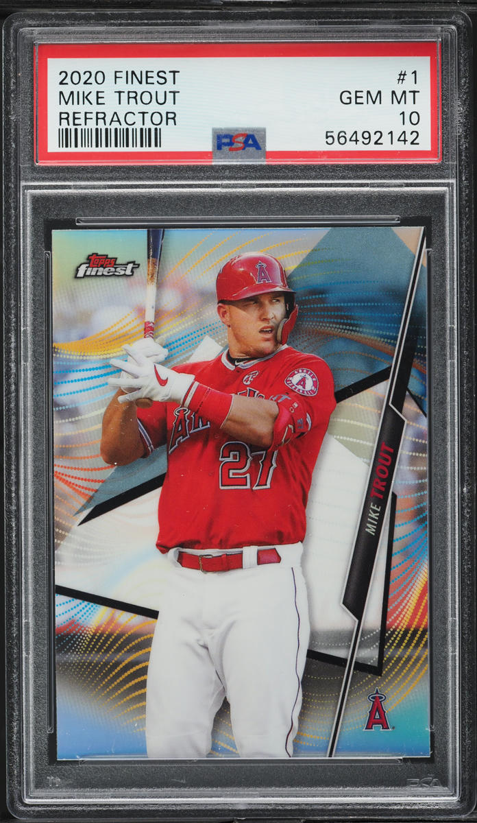 2020 Finest Refractor Mike Trout #1 PSA 10 GEM MINT