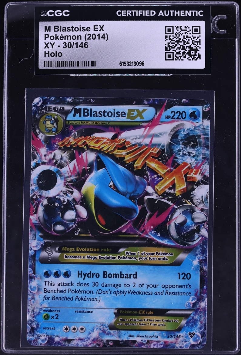 2014 Pokemon XY Holo M Blastoise EX #30 CGC AUTH