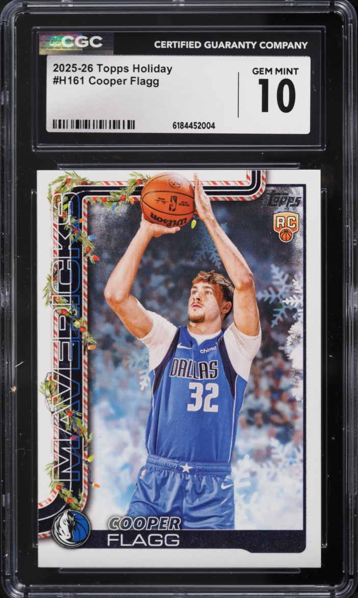 2025 Topps Holiday Cooper Flagg ROOKIE #H161 CGC 10 GEM MINT