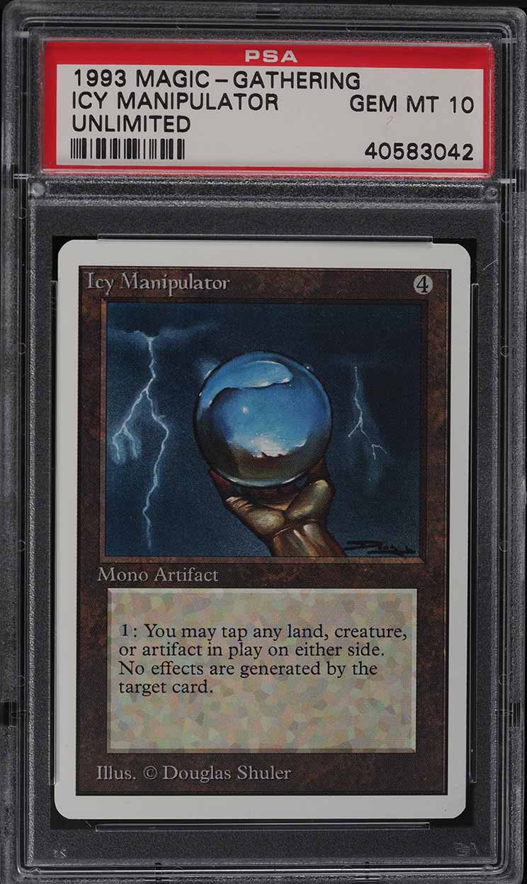 1993 Magic The Gathering MTG Unlimited Gauntlet Of Might PSA 9