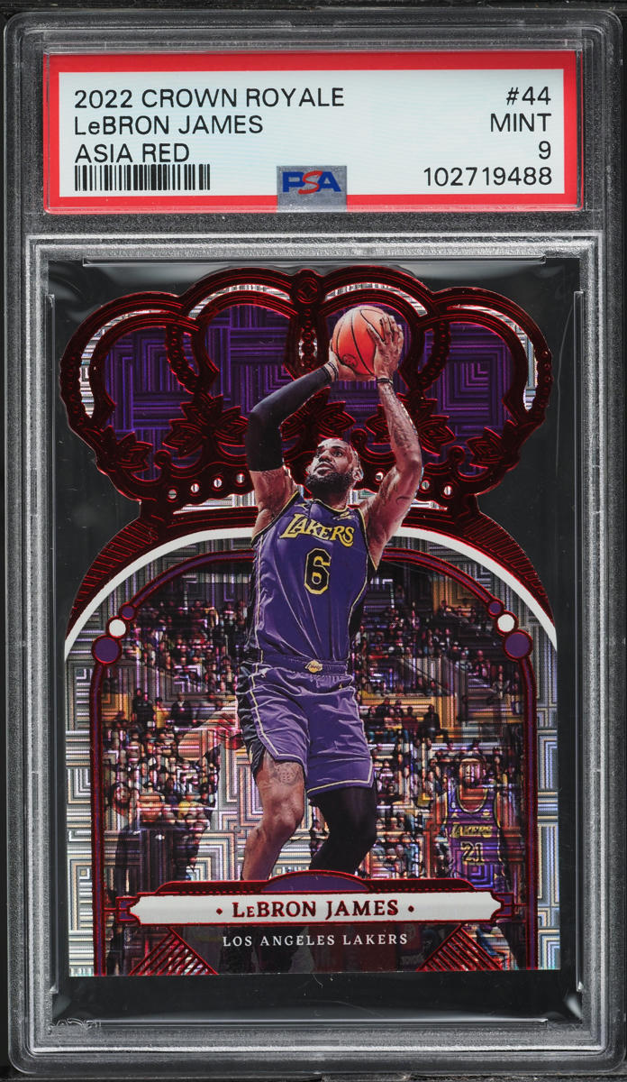 2022 Crown Royale Asia Red LeBron James #44 PSA 9 MINT