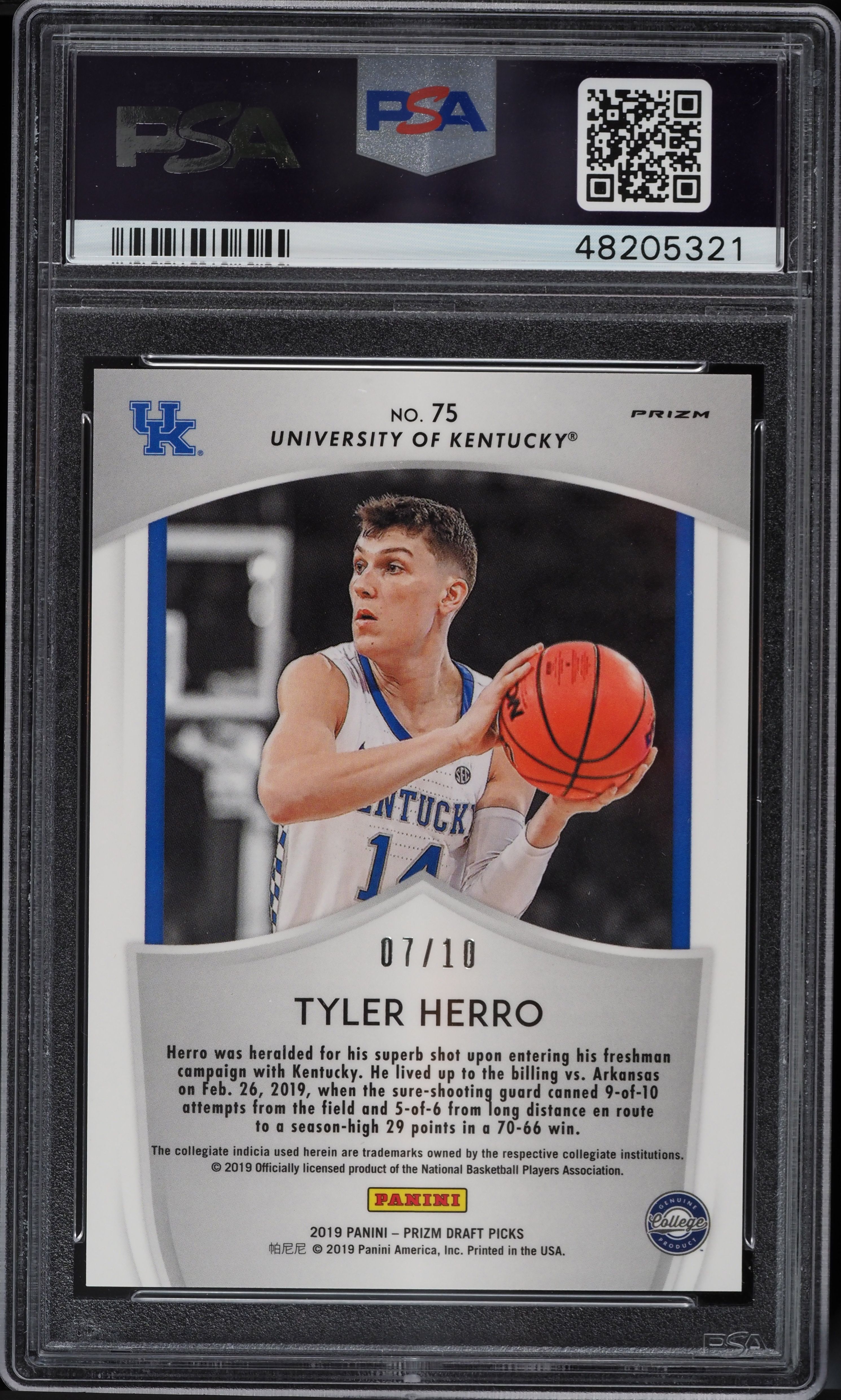 Panini prizm Tyler herro RC 149枚限定 PSA10 Panini prizm Tyler herro RC 149枚限定 PSA10 2019 Tyler Herro