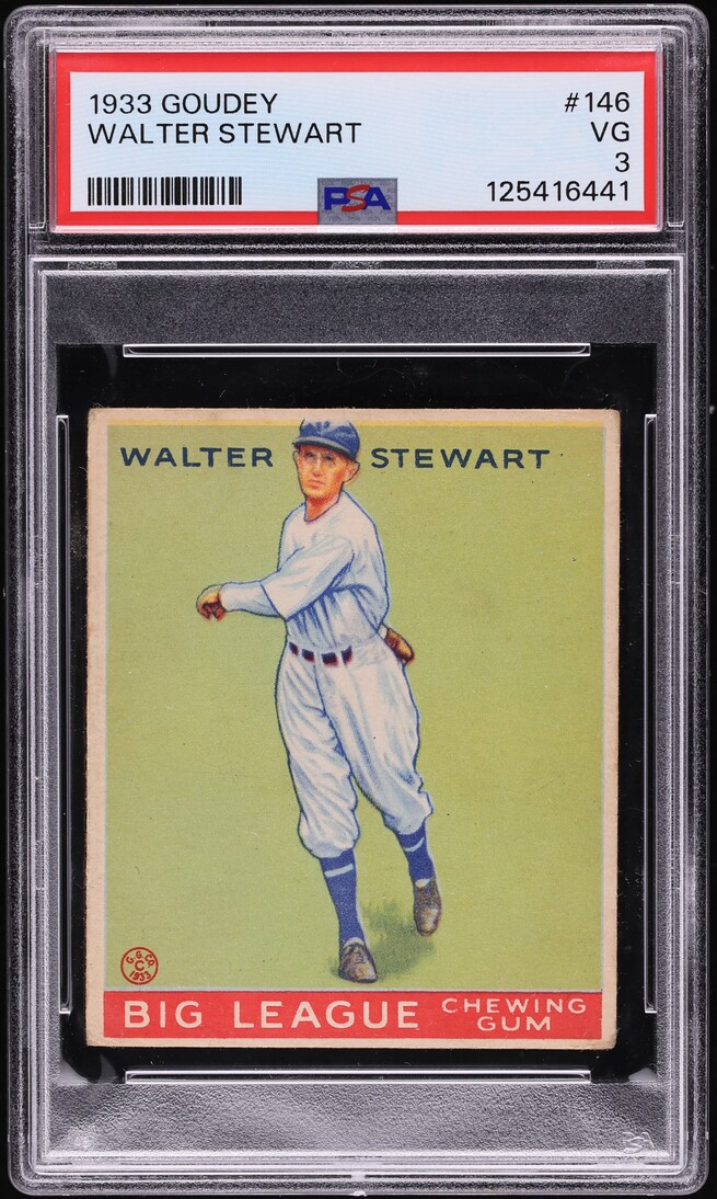 1933 Goudey Walter Stewart #146 PSA 3 VG