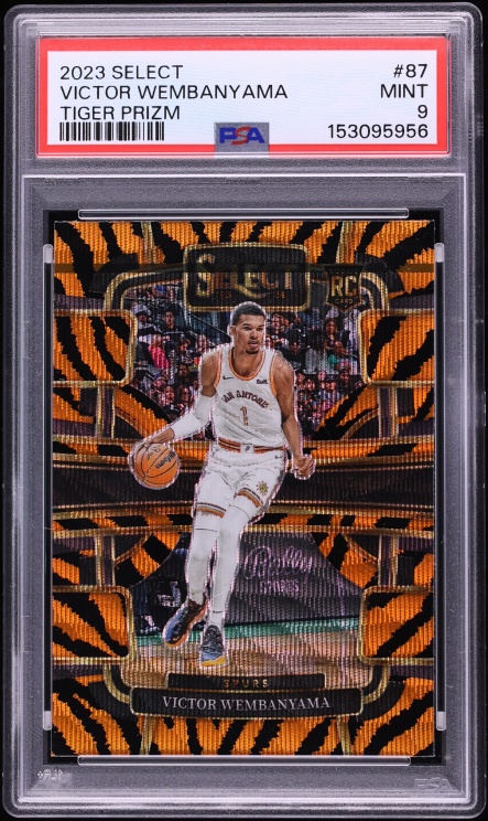 2023 Select Concourse Tiger Prizm Victor Wembanyama ROOKIE #87 PSA 9 MINT