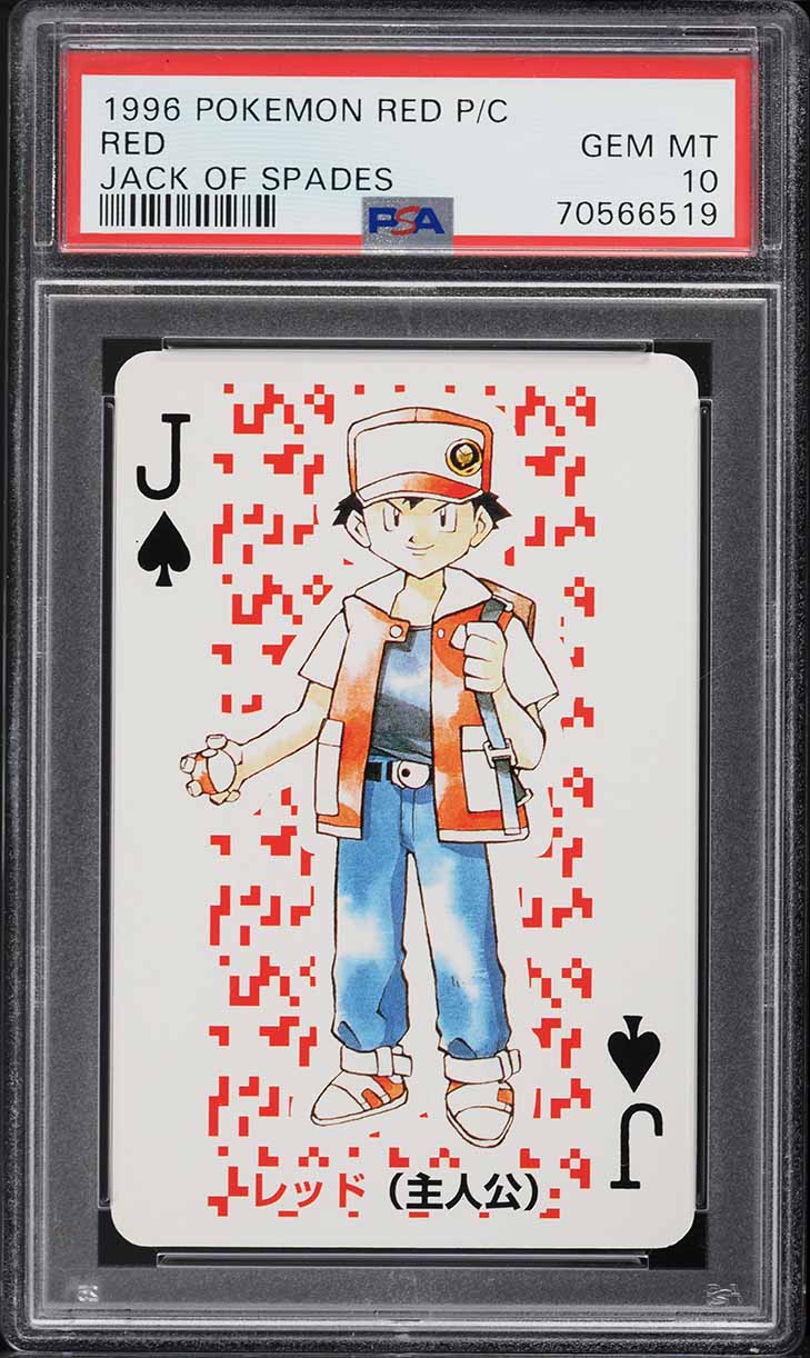 1996 Pokemon Japanese Red Poker Set Nintendo Playing Card Red PSA