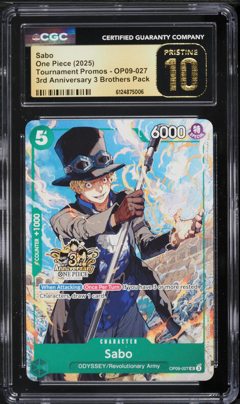 2025 One Piece Tournament Promo 3rd Anniversary 3 Brothers Pack