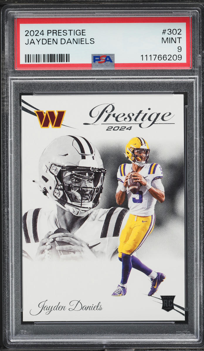 2024 Panini Prestige Jayden Daniels ROOKIE #302 PSA 9 MINT