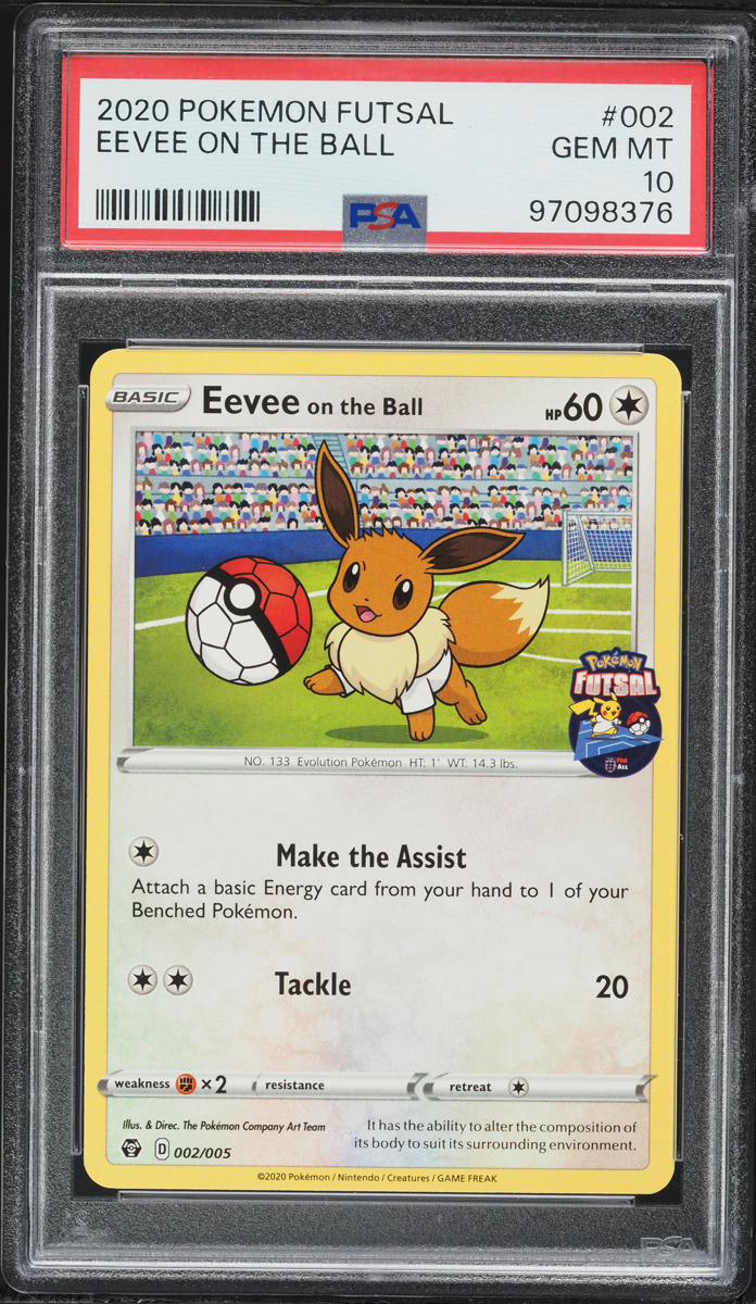 2020 Pokemon Sword & Shield Futsal Eevee On The Ball #2 PSA 10 GEM MINT