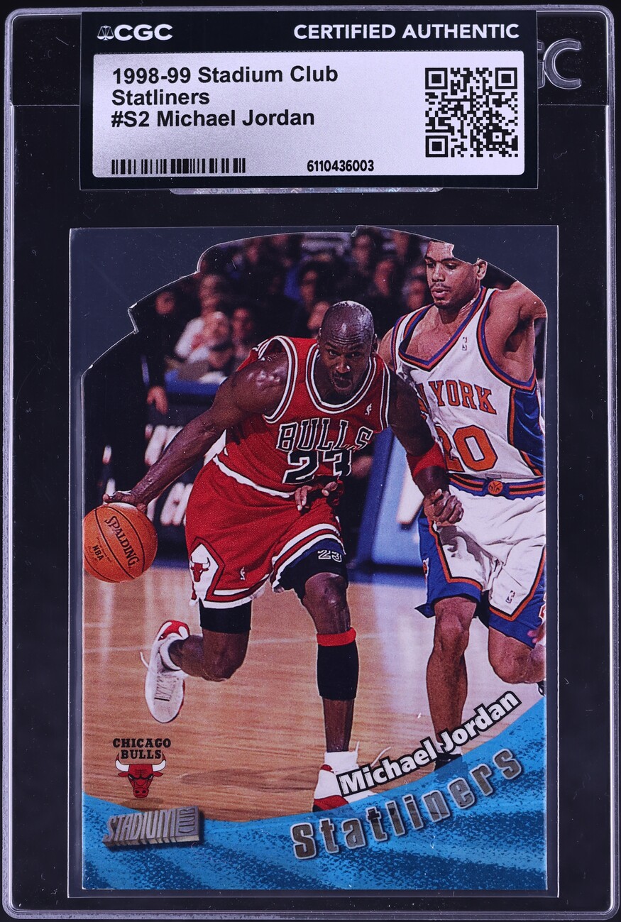 1998 Stadium Club Statliners Die-Cut Michael Jordan #S2 CGC AUTH