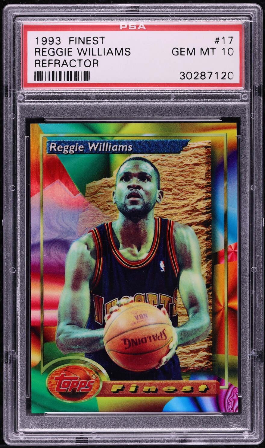 1993 Finest Refractor Reggie Williams #17 PSA 10 GEM MINT