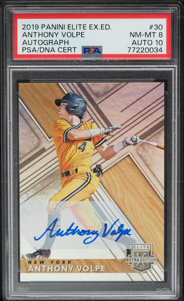 2019 Leaf Valiant The Talent Green Anthony Volpe ROOKIE AUTO /99