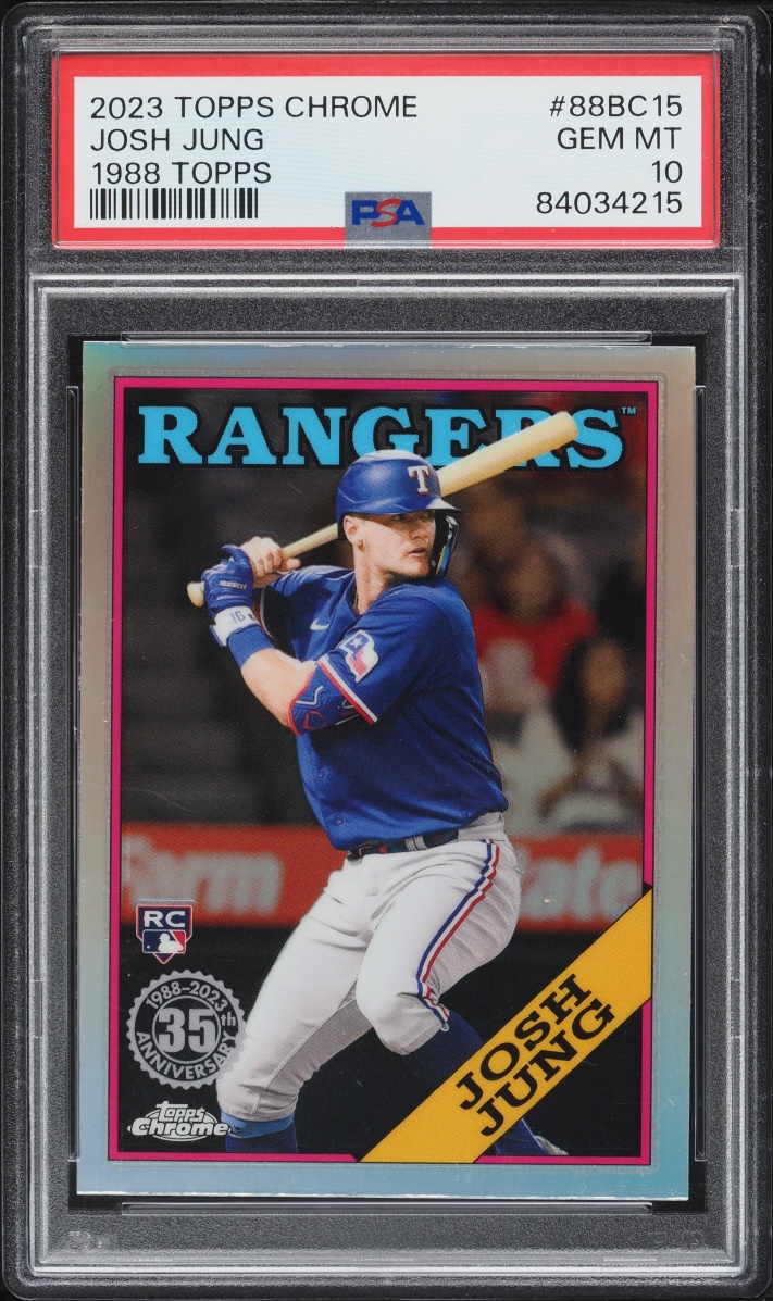 2023 Topps Chrome '88 Josh Jung ROOKIE #88BC15 PSA 10 GEM MINT