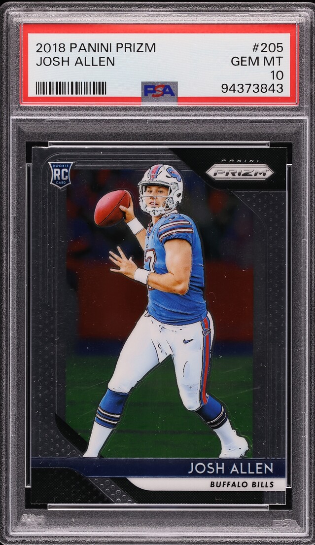 2018 Panini Prizm Josh Allen ROOKIE #205 PSA 10 GEM MINT