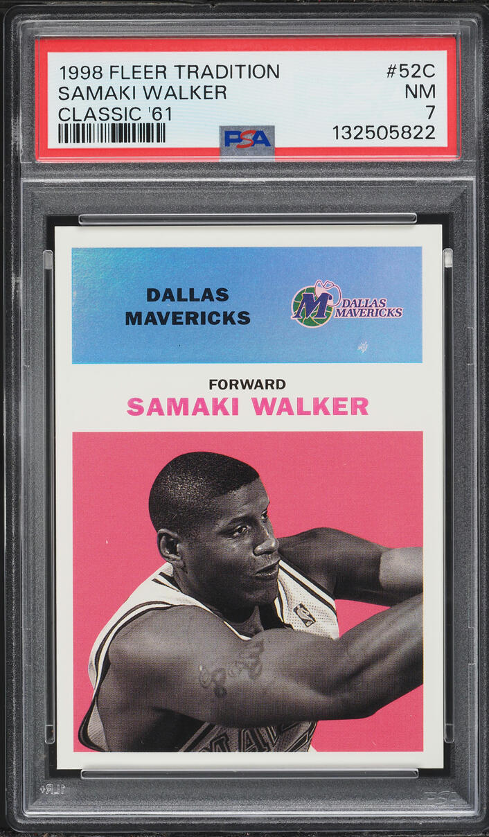 1998 Fleer Tradition Classic '61 Samaki Walker /61 #52C PSA 7 NRMT