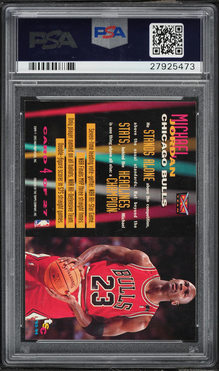 1993 Stadium Club Beam Team Michael Jordan #4 PSA 10 GEM MINT - Photo 2