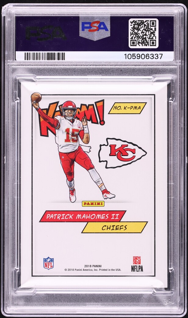 2018 Panini Kaboom! Patrick Mahomes II #K-PMA PSA 9 MINT