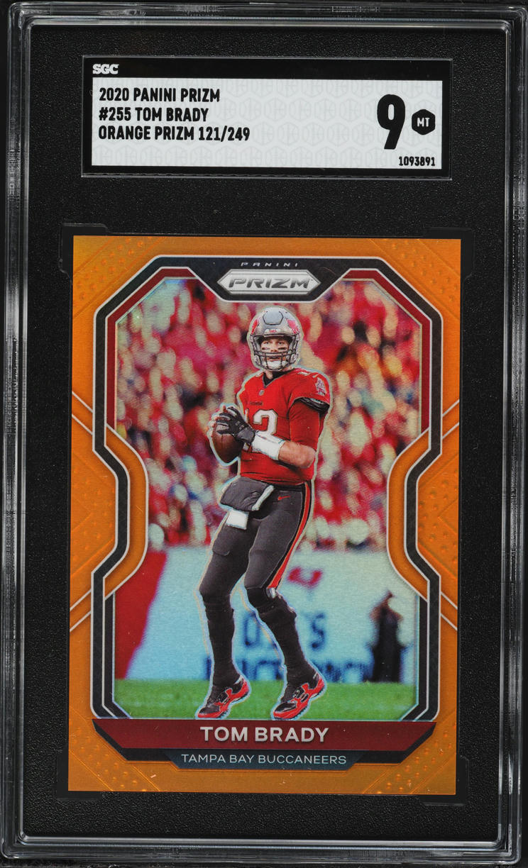 2020 Panini Prizm Orange Tom Brady /249 #255 SGC 9 MINT
