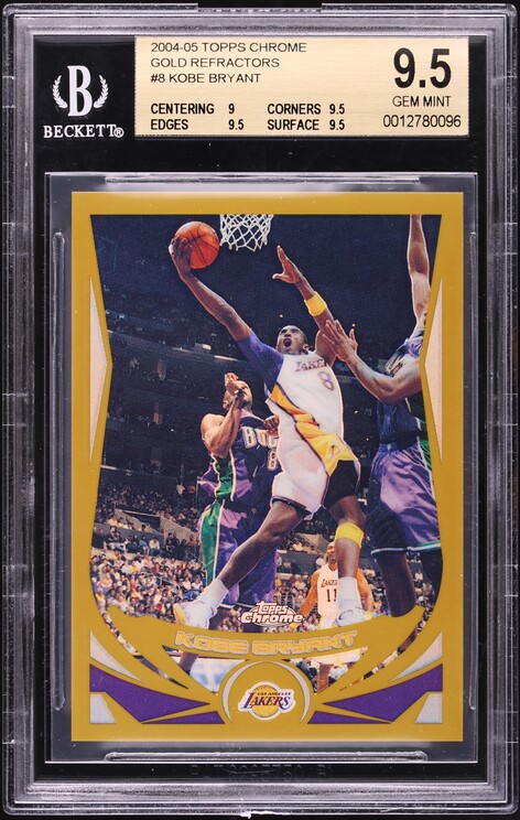 2001 Topps Chrome Black Refractor Kobe Bryant /50 #50 PSA 9 MINT