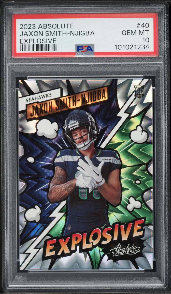 2023 Absolute Explosive Jaxon Smith-Njigba ROOKIE #40 PSA 10 GEM MINT