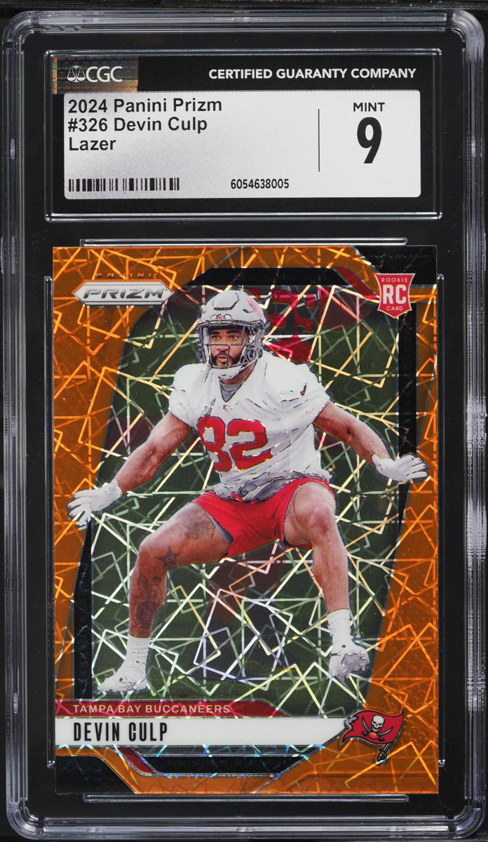 2024 Panini Prizm Lazer Devin Culp ROOKIE #326 CGC 9 MINT on Fanatics ...