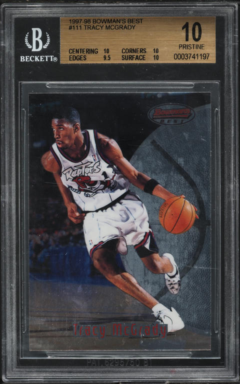 1997 Skybox Z-Force Rave Tracy McGrady ROOKIE /399 #172 PSA 7 NRMT