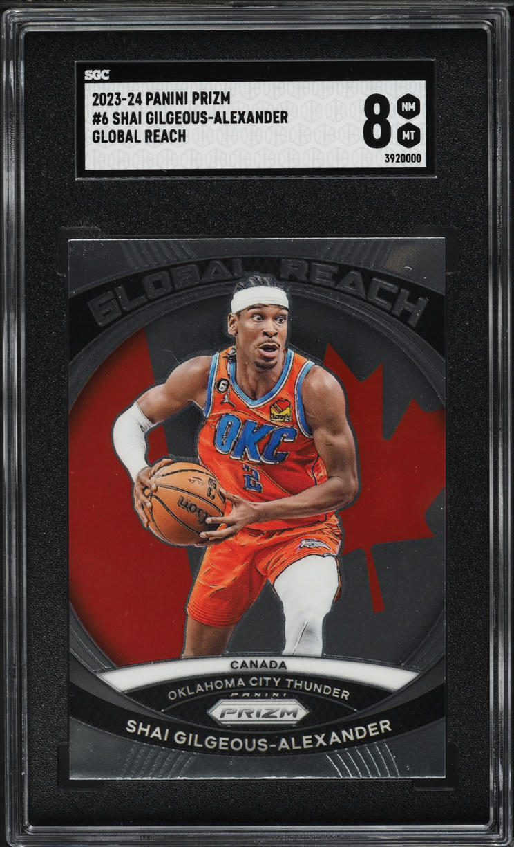 2023 Panini Prizm Global Reach Shai Gilgeous-Alexander #6 SGC 8 NM-MT