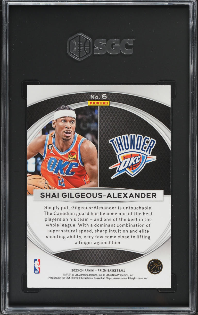 2023 Panini Prizm Global Reach Shai Gilgeous-Alexander #6 SGC 8 NM-MT