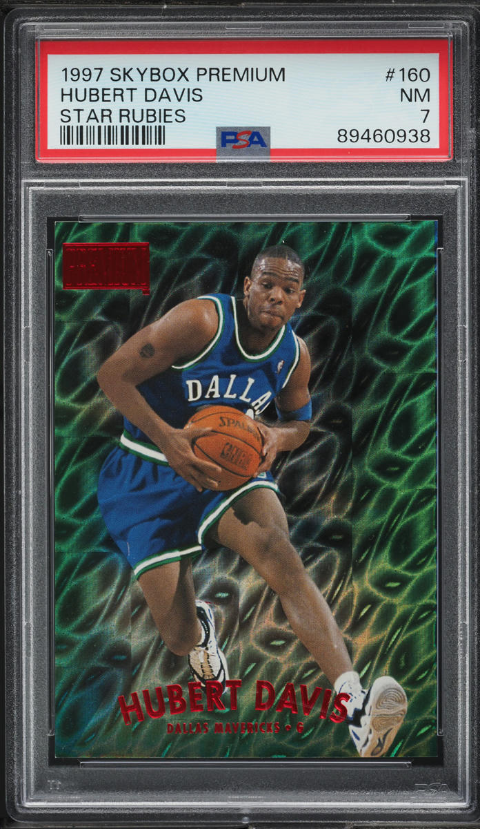 1997 Skybox Premium Star Rubies Hubert Davis /50 #160 PSA 7 NRMT