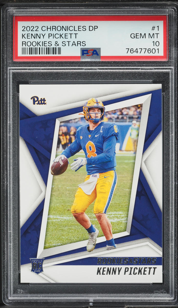2022 Panini Chronicles Draft Picks R & S Kenny Pickett ROOKIE #1 PSA 10 GEM MINT
