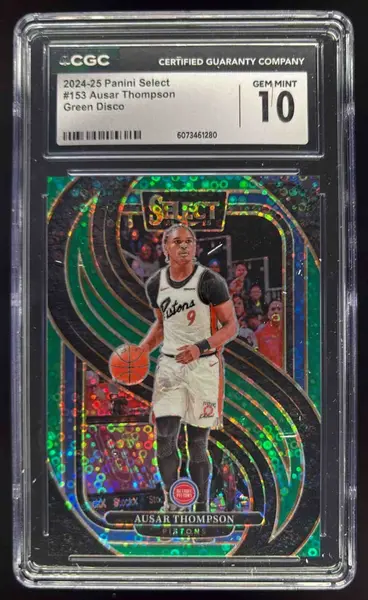 2024-25 Panini Select Concourse Green Prizm #19 Jordan Clarkson /5