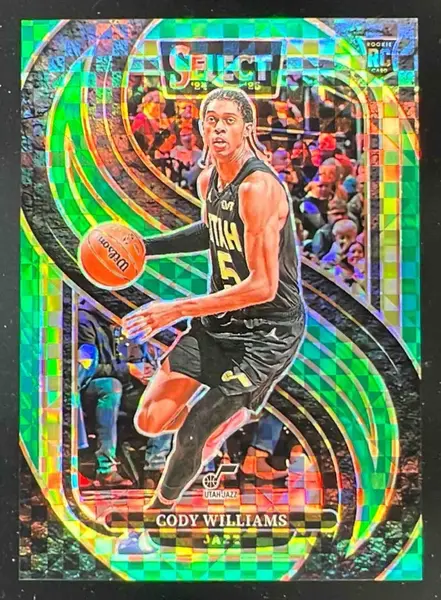 2024-25 Panini Select Concourse Green Prizm #19 Jordan Clarkson /5