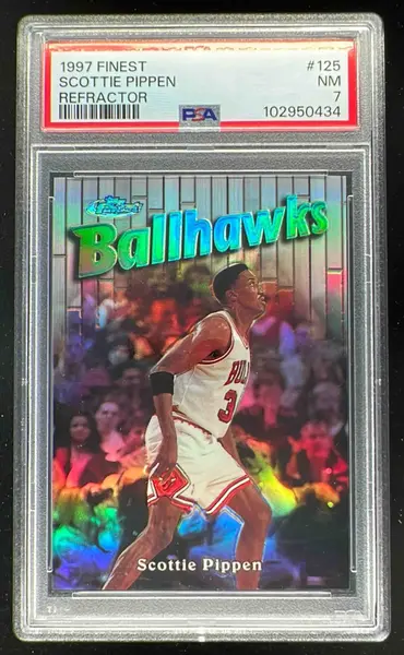 1997-98 Topps Finest Refractors #125 Scottie Pippen Silver /1090