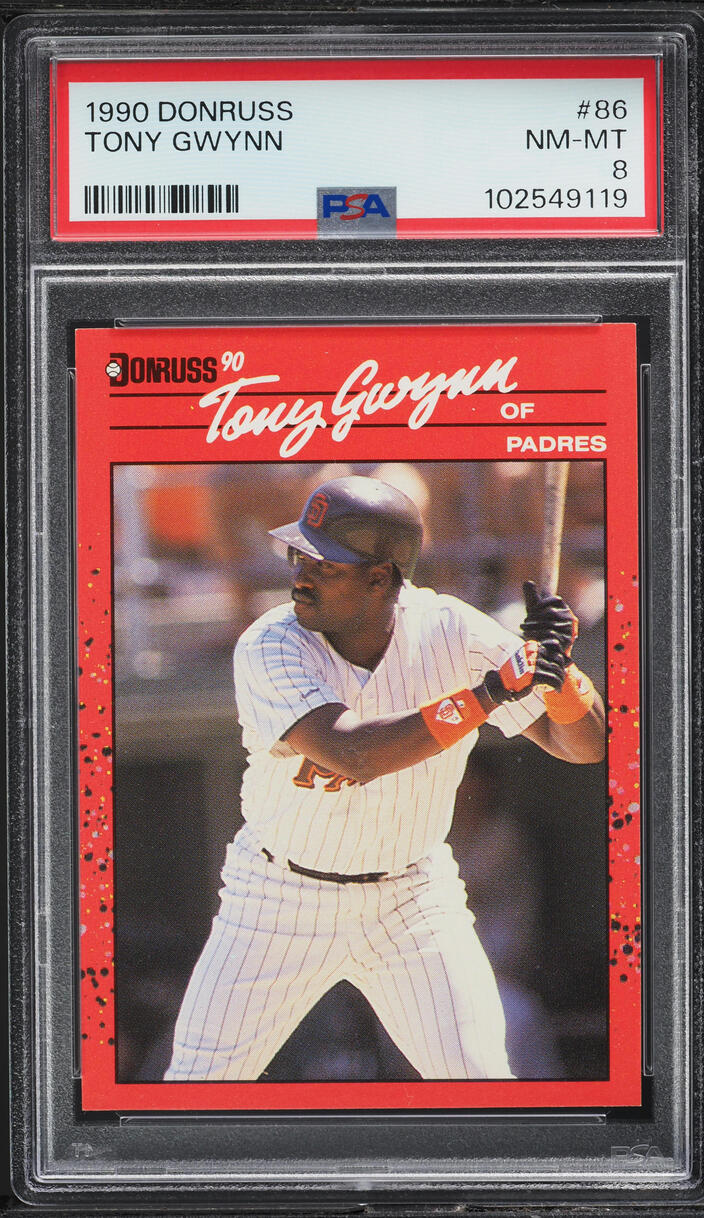1990 Donruss Tony Gwynn #86 PSA 8 NM-MT