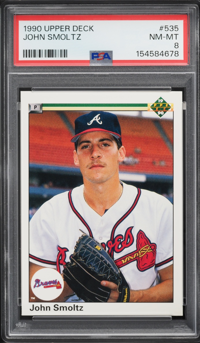 1990 Upper Deck John Smoltz #535 PSA 8 NM-MT