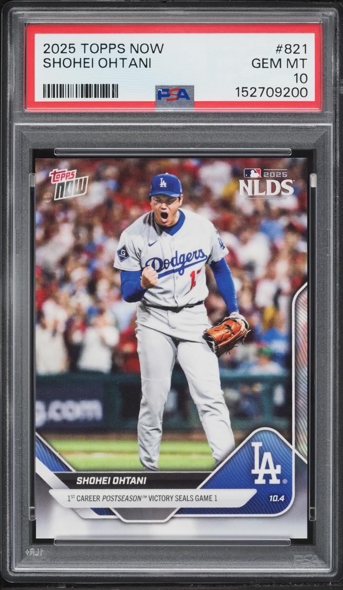 2025 Topps Now Shohei Ohtani #821 PSA 10 GEM MINT