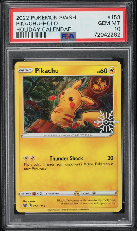 2022 Pokemon Sword & Shield Pokemon GO Tins Holo Pikachu #27 PSA