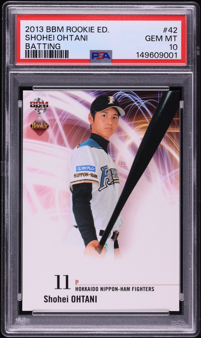 2013 BBM Edition Batting Shohei Ohtani ROOKIE #42 PSA 10 GEM MINT