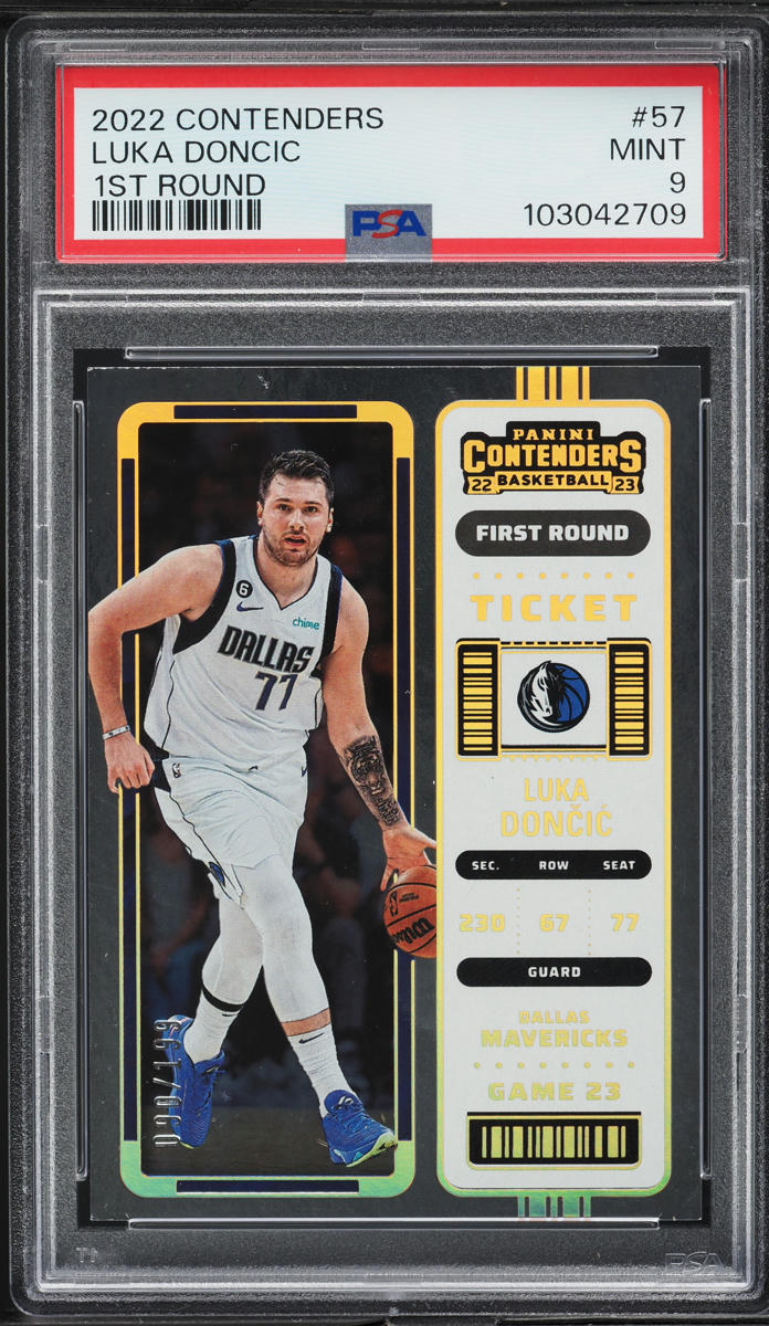2022 Panini Contenders 1st Round Luka Doncic /199 #57 PSA 9 MINT