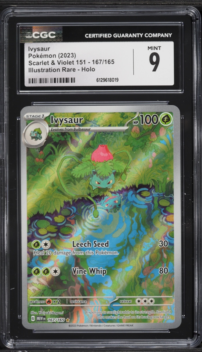 2023 Pokemon Scarlet & Violet 151 IR Ivysaur #167 CGC 9 MINT
