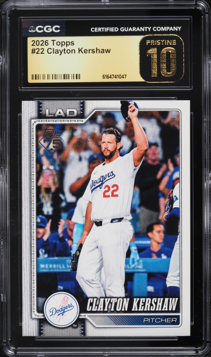 2026 Topps Clayton Kershaw #22 CGC 10 PRISTINE