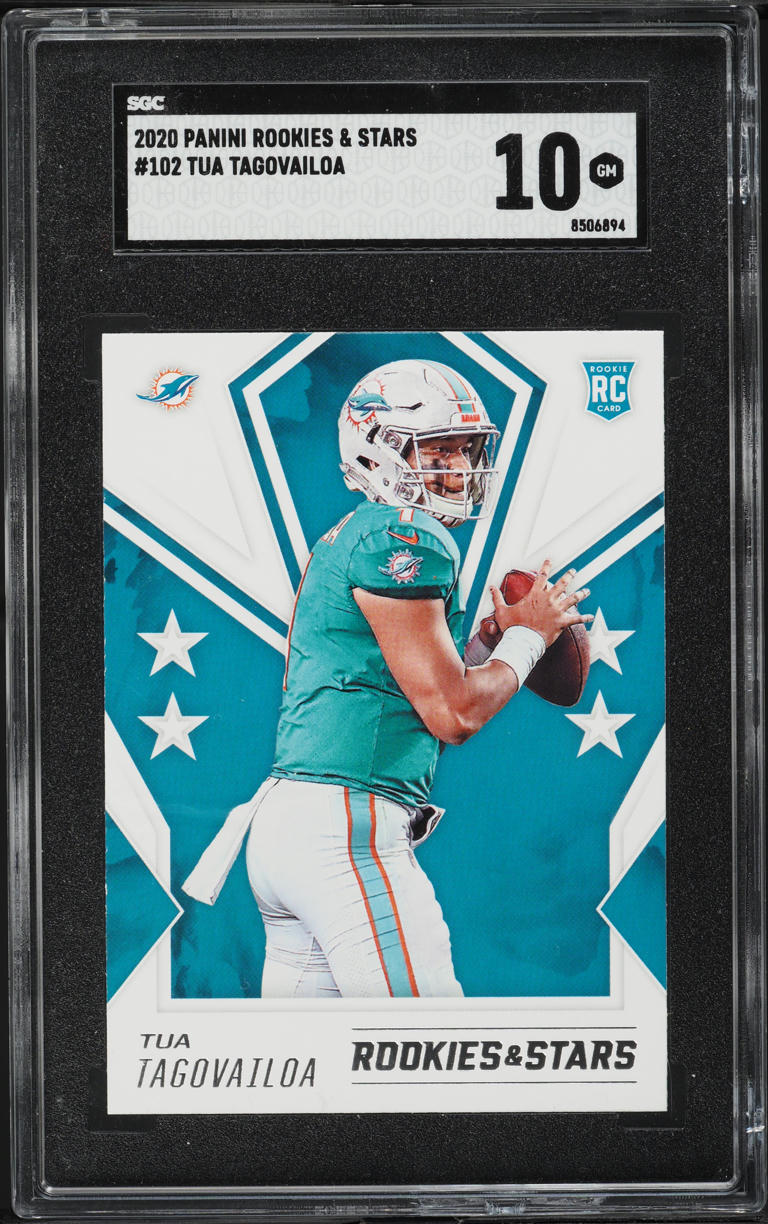 2020 Panini & Stars Tua Tagovailoa ROOKIE #102 SGC 10 GEM MINT